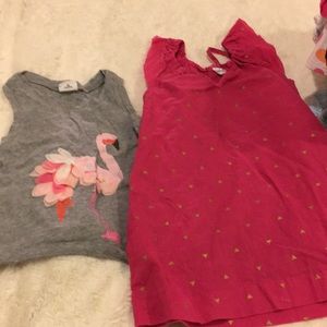 Bundle flamingo tank and dress egg by Susan lazar